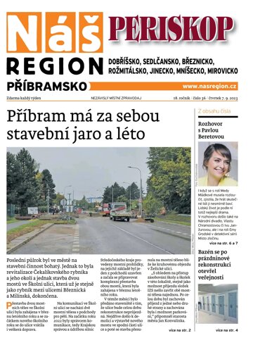 Obálka e-magazínu Náš Region - Příbramsko 36/2023