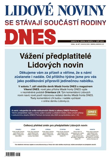 Obálka e-magazínu LN Morava - 31.08.2024