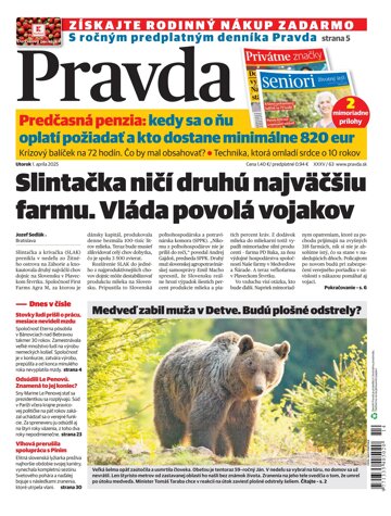 Obálka e-magazínu Pravda 1. 4. 2025