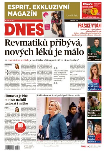 Obálka e-magazínu MF Dnes 1.4.2025