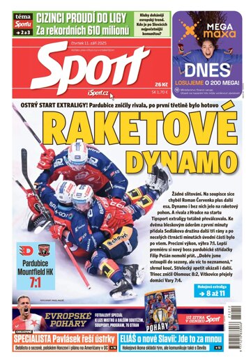 Obálka e-magazínu Sport 11.9.2025