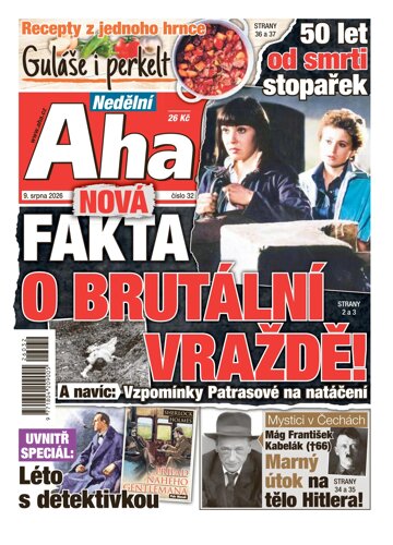 Obálka e-magazínu Nedělní AHA! 9.8.2026