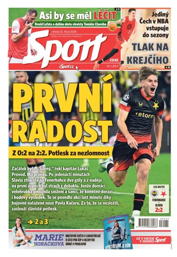 Obálka e-magazínu Sport 21.10.2026