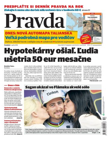Obálka e-magazínu Pravda 4. 4. 2016