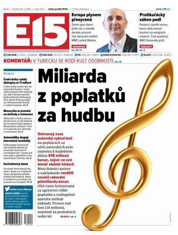 Obálka e-magazínu E15 26.5.2016