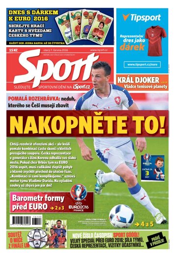 Obálka e-magazínu Sport 7.6.2016