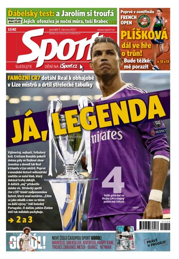 Obálka e-magazínu Sport 5.6.2017