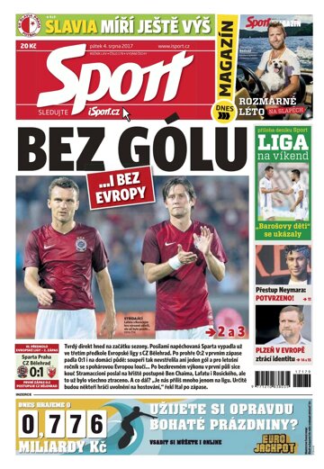 Obálka e-magazínu Sport 4.8.2017