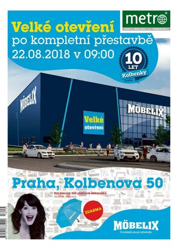 Obálka e-magazínu deník METRO 21.8.2018