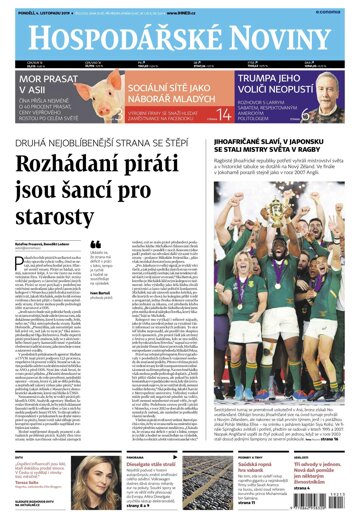 Obálka e-magazínu Hospodářské noviny 213 - 4.11.2019