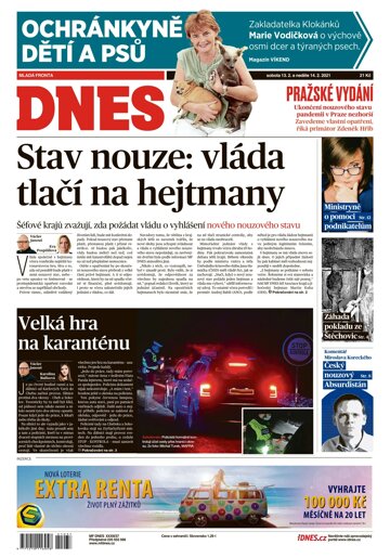 Obálka e-magazínu MF Dnes 13.2.2021