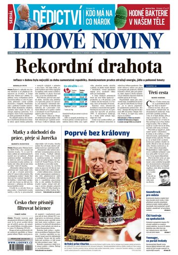 Obálka e-magazínu Lidové noviny 11.5.2022