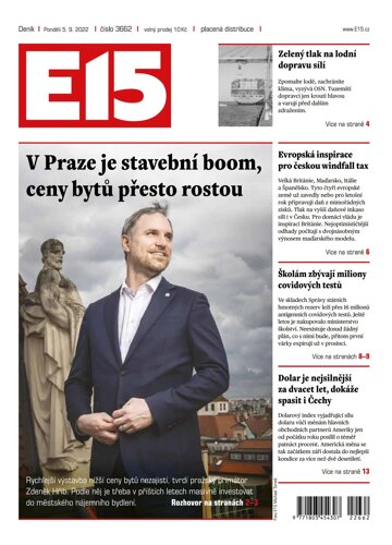 Obálka e-magazínu E15 5.9.2022