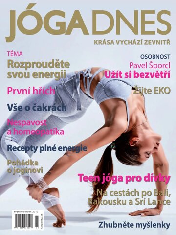 Obálka e-magazínu JÓGA DNES květen/červen 2017