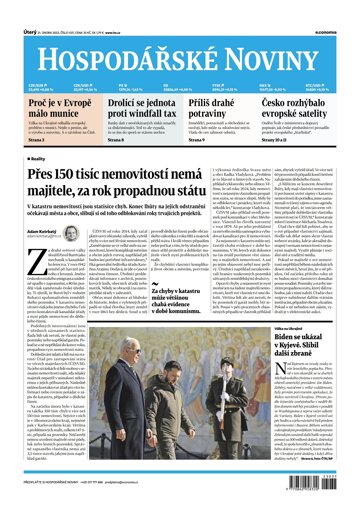 Obálka e-magazínu Hospodářské noviny 037 - 21.2.2023
