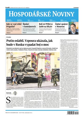 Obálka e-magazínu Hospodářské noviny 122 - 26.6.2023