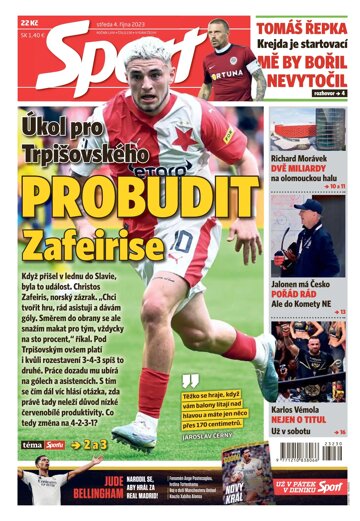 Obálka e-magazínu Sport 4.10.2023