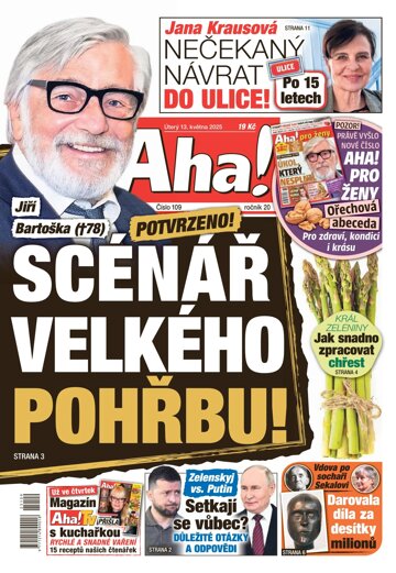 Obálka e-magazínu AHA! 13.5.2025