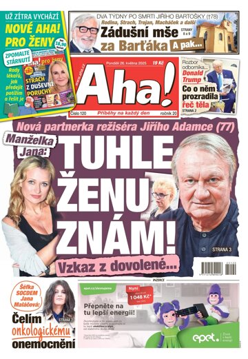 Obálka e-magazínu AHA! 26.5.2025