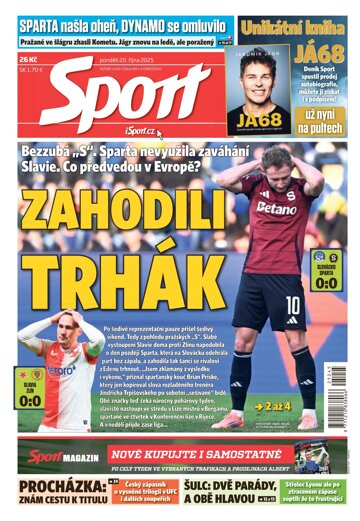 Obálka e-magazínu Sport 20.10.2025