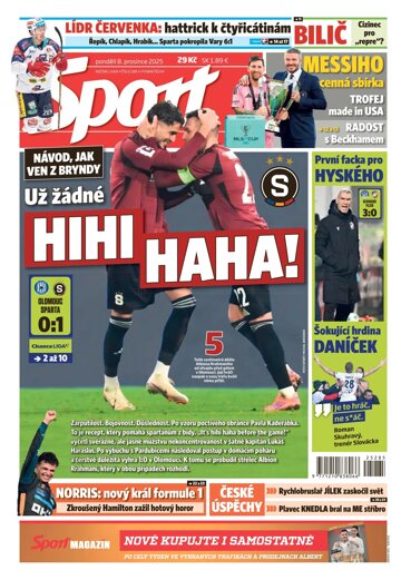 Obálka e-magazínu Sport 8.12.2025
