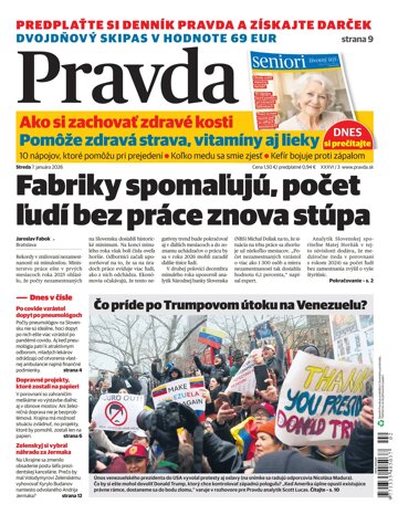 Obálka e-magazínu Pravda 7. 1. 2026