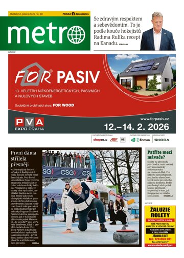 Obálka e-magazínu deník METRO 12.2.2026