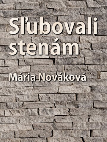 Obálka knihy Sľubovali stenám