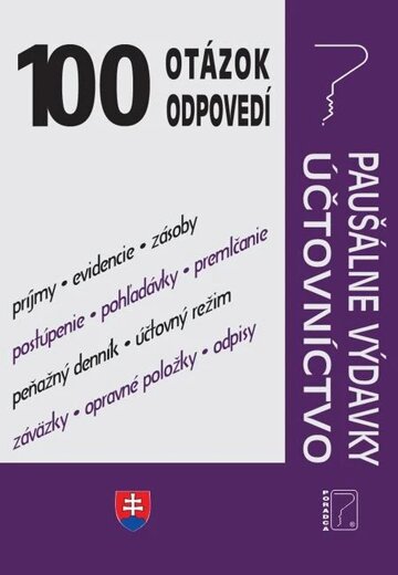 Obálka knihy 100 otázok a odpovedí - Paušálne výdavky, Účtovníctvo