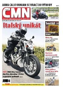 Obálka e-magazínu ČESKÉ MOTOCYKLOVÉ NOVINY 40/2011