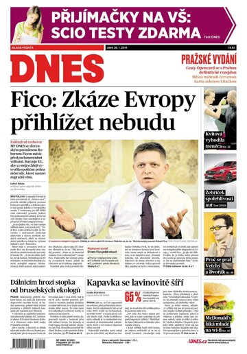 Obálka e-magazínu MF Dnes 26.1.2016