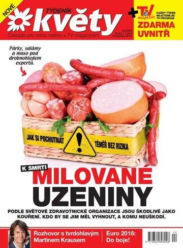 Obálka e-magazínu Týdeník Květy 24/2016