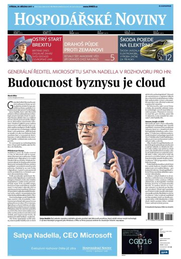 Obálka e-magazínu Hospodářské noviny 063 - 29.3.2017