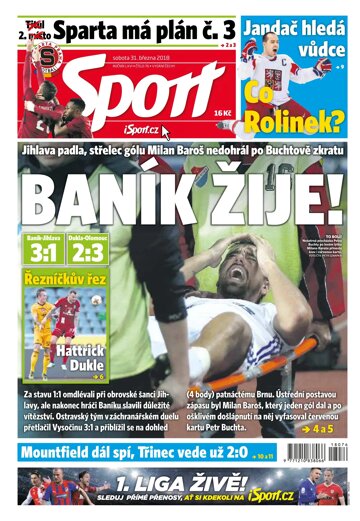 Obálka e-magazínu Sport 31.3.2018