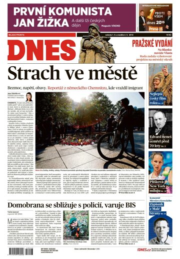 Obálka e-magazínu MF Dnes 1.9.2018