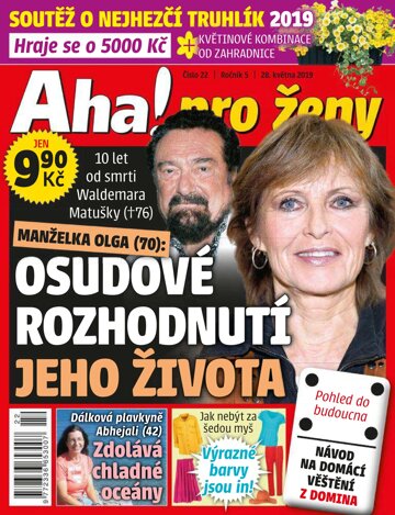 Obálka e-magazínu AHA! pro ženy 22/2019