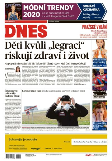 Obálka e-magazínu MF Dnes 24.2.2020