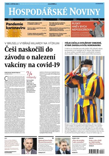Obálka e-magazínu Hospodářské noviny 086 - 5.5.2020