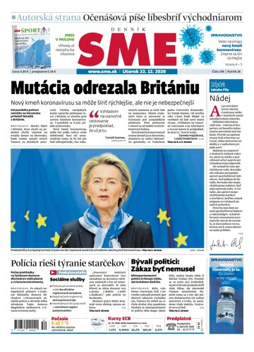 Obálka e-magazínu SME 22-12-2020