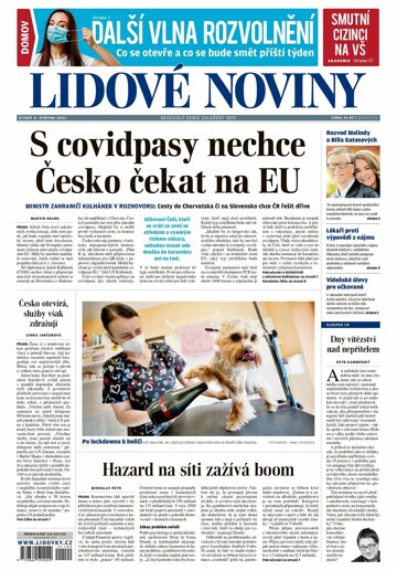 Obálka e-magazínu Lidové noviny 4.5.2021