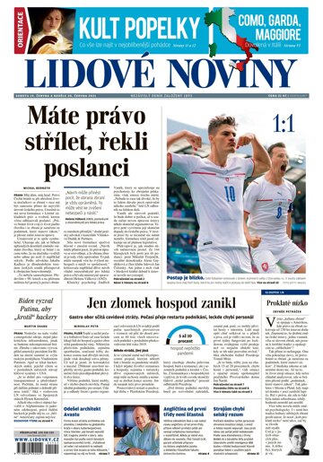 Obálka e-magazínu Lidové noviny 19.6.2021