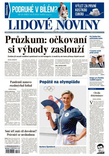 Obálka e-magazínu Lidové noviny 14.7.2021