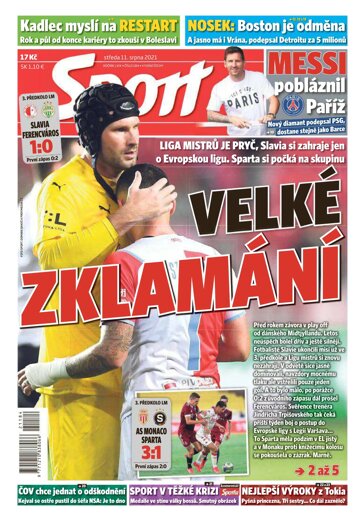 Obálka e-magazínu Sport 11.8.2021