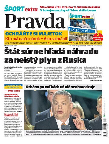 Obálka e-magazínu Pravda 5. 4. 2022