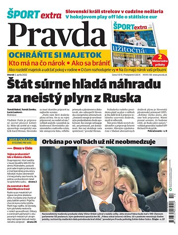 Obálka e-magazínu Pravda 5. 4. 2022