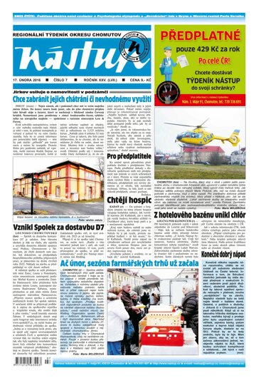 Obálka e-magazínu Nástup 7/2016