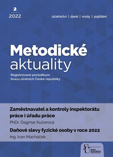 Obálka e-magazínu Metodické aktuality Svazu účetních 2/2022