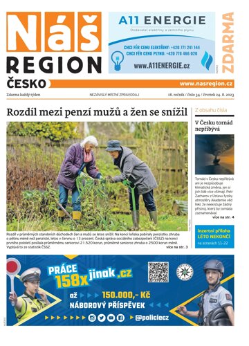 Obálka e-magazínu Náš Region - Česko 34/2023