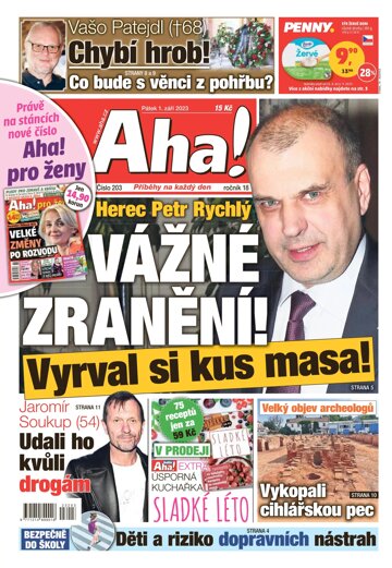 Obálka e-magazínu AHA! 1.9.2023