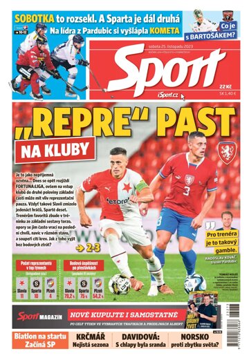 Obálka e-magazínu Sport 25.11.2023